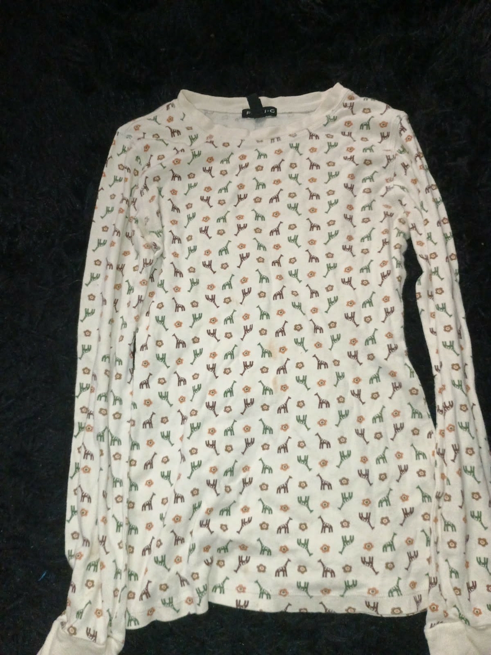 Long Sleeve White Patterned Women’s Sweater